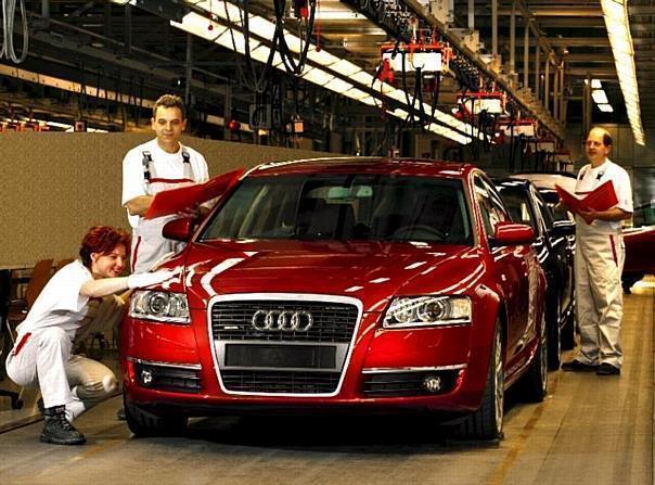 Montage des neuen Audi A6 im Werk Neckarsulm 